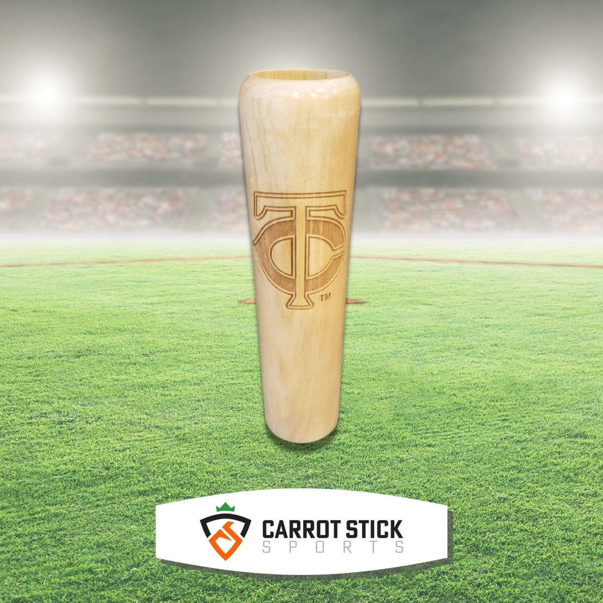 Minnesota Twins Baseball Bat Beer Mug with Twin Cities Logo Beermug - Available at Carrot Stick Sports