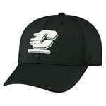 On The Mark Hat Central Michigan University OneFit Black and White Hat Central Michigan | CMU Chippewas | Black OneFit Hat | Baseball Cap