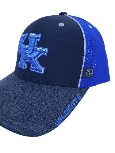Zephyr Hat Kentucky Relentless StretchFit Hat Kentucky Relentless StretchFit Hat | Black Hat w/ Blue