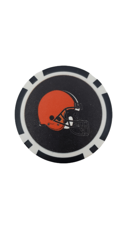 On The Mark Golf Gear Cleveland Browns Poker Chip Marker Cleveland Browns | Poker Chip | Golf Ball Marker | NFL