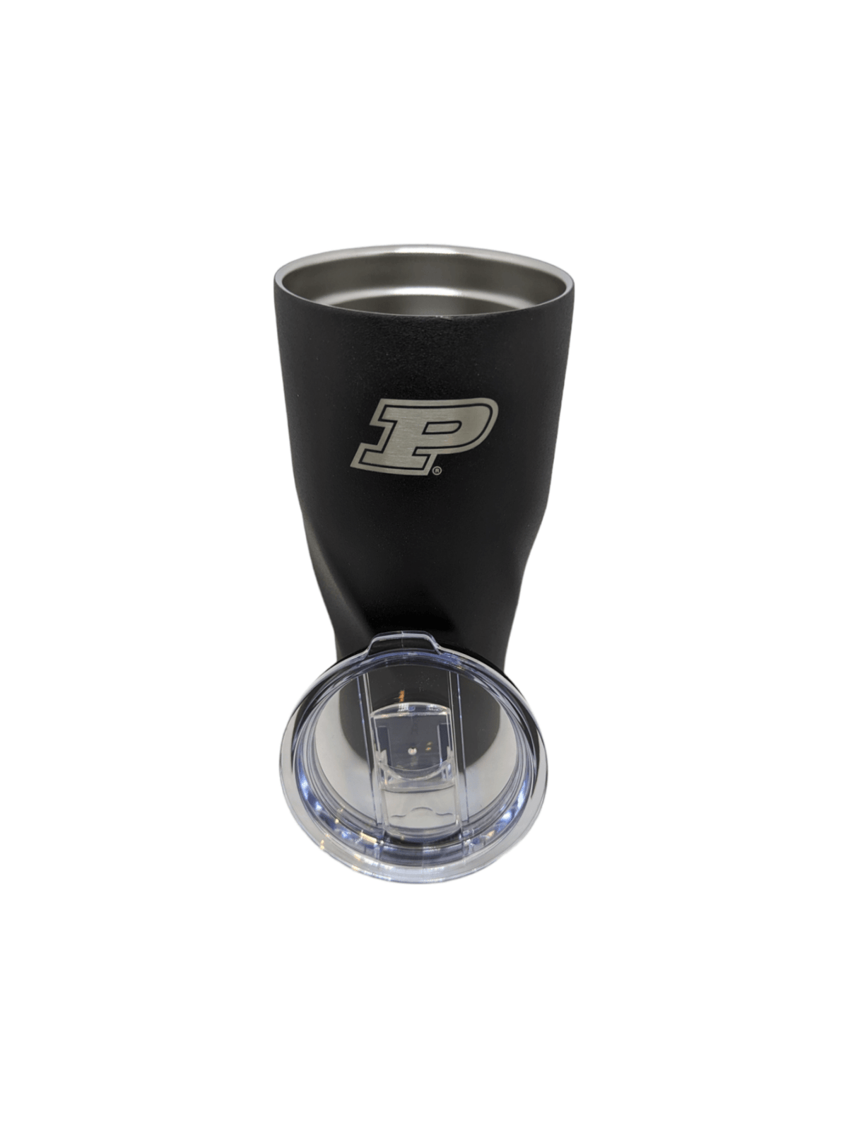 Purdue Boilermakers Black Stainless Steel Travel Mug for Fans Beermug - Available at Carrot Stick Sports