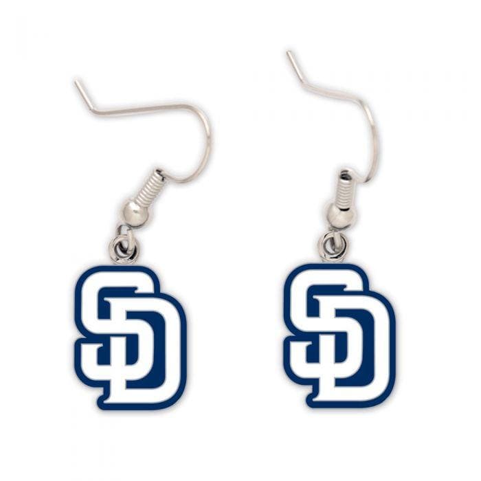 San Diego Padres Hanging Logo Earrings Earrings - Available at Carrot Stick Sports