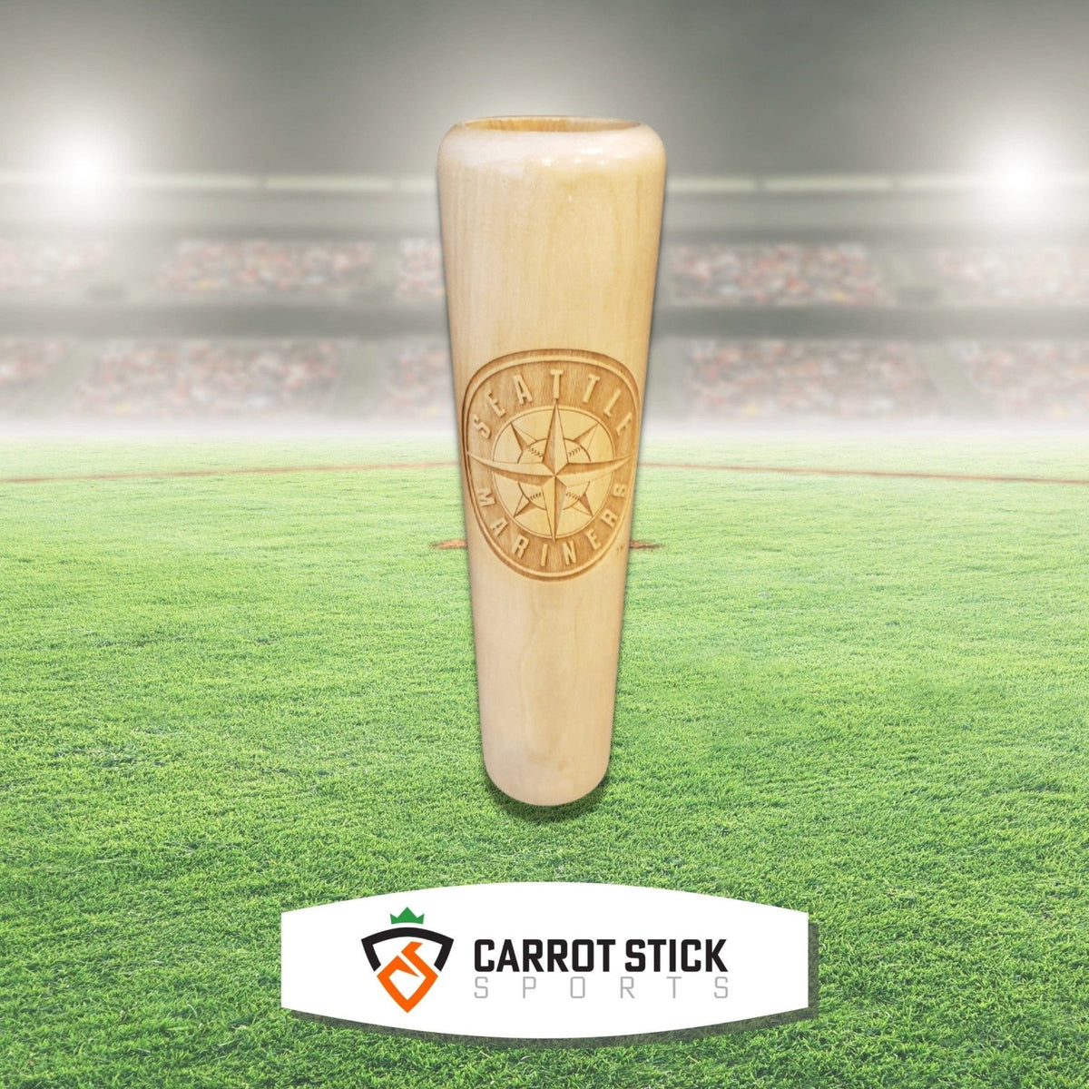 Seattle Mariners Baseball Bat Beer Mug with Compass Logo Beermug - Available at Carrot Stick Sports