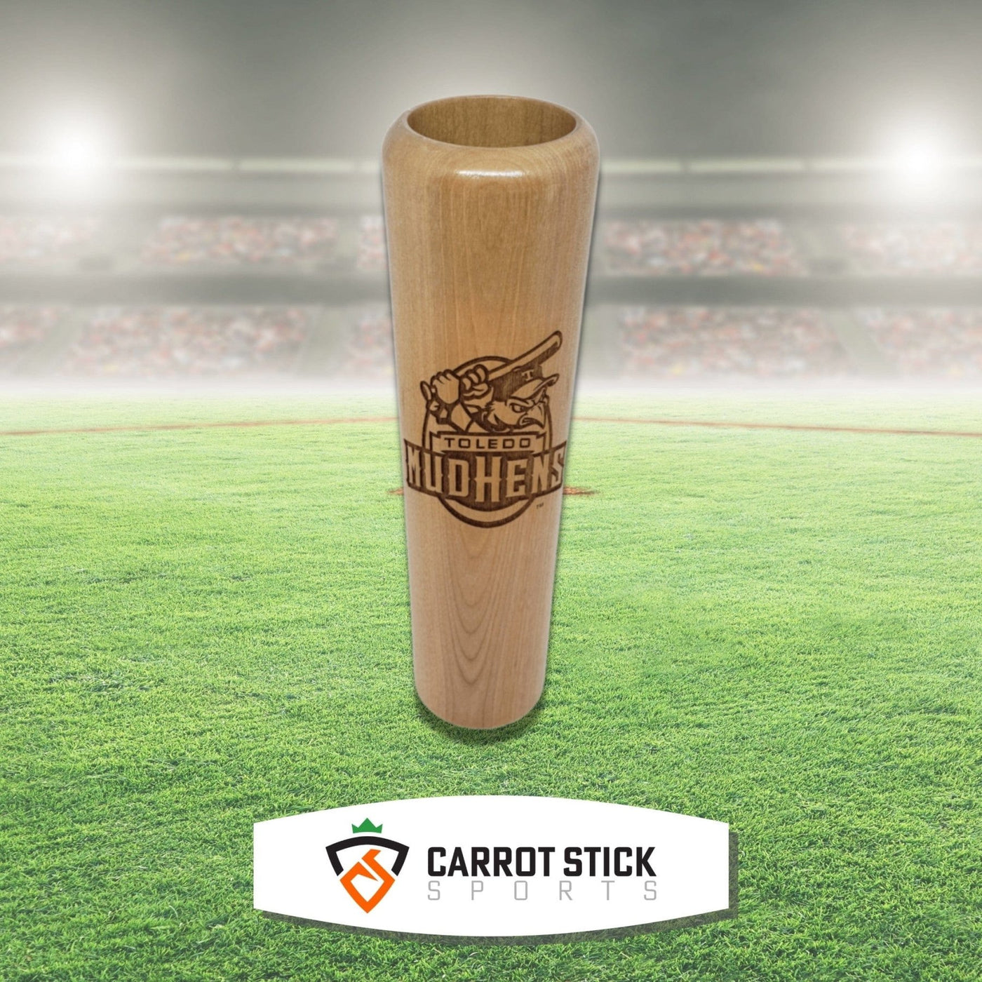 Toledo Mud Hens Birch Baseball Bat Beer Stein Beermug - Available at Carrot Stick Sports
