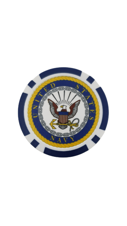 US Navy Poker Chip Marker Golf Gear - Available at Carrot Stick Sports