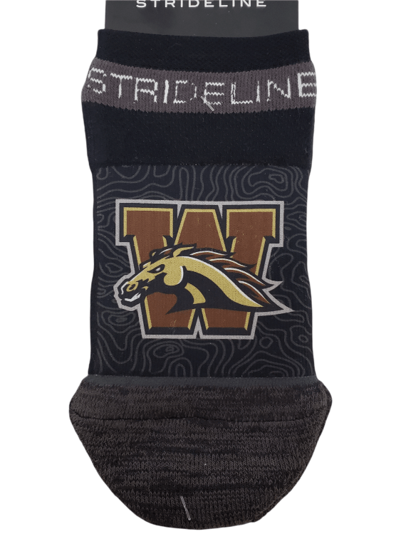 Western Michigan Bronco Low Sock Socks - Available at Carrot Stick Sports