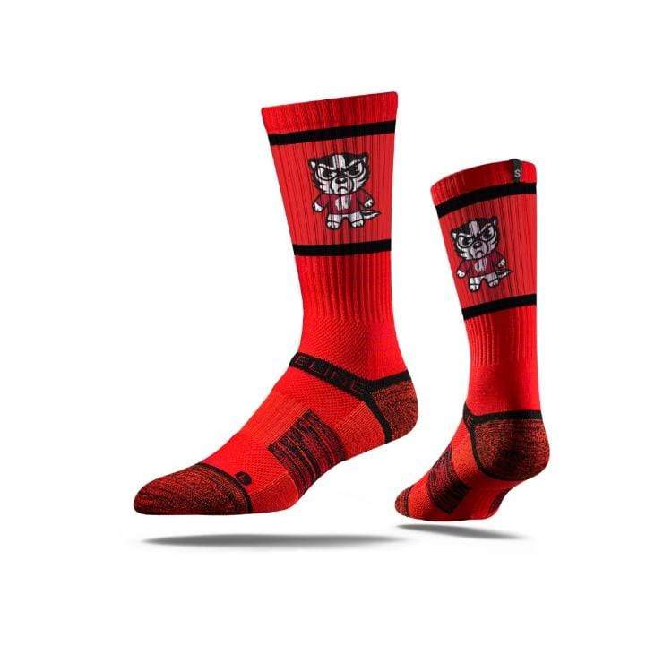 Wisconsin Badgers Tokyo Dachi Sock Socks - Available at Carrot Stick Sports
