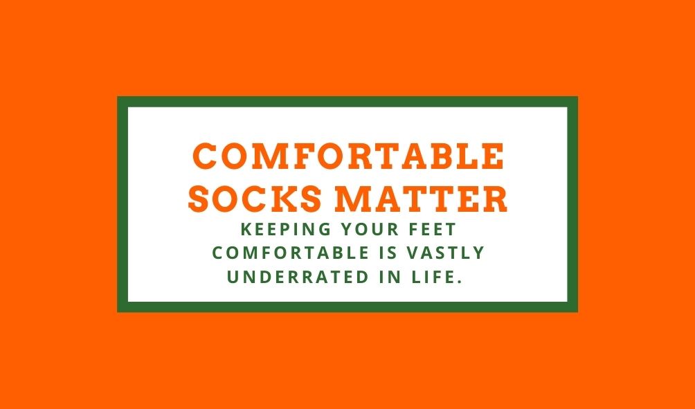 Socks not only look good, but can help you feel good.