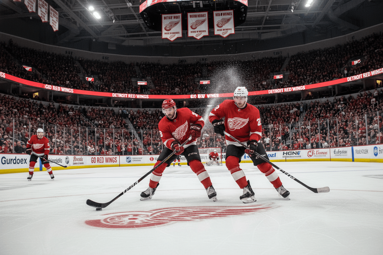 Let's Go Red Wings! Get your Detroit Red Wings gear here - scarves, tank tops, socks, hats & more! - Carrot Stick Sports