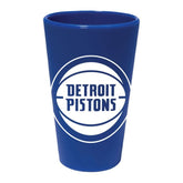 16 oz Flexible Silicone Detroit Pistons Pint Glass Barware - Available at Carrot Stick Sports