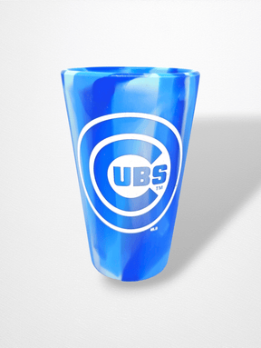 Chicago Cubs Logo Silicone Outdoor Pint Glass Beermug - Available at Carrot Stick Sports