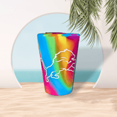 Detroit Lions Flexible Silicone Rainbow Shot Glass Shot Glass - Available at Carrot Stick Sports