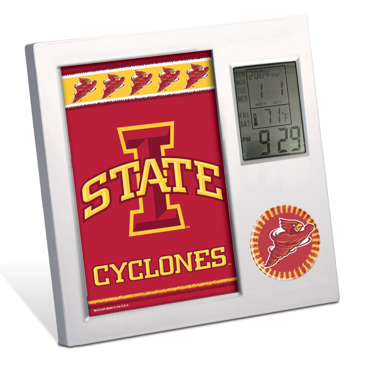 Iowa State Cyclones Desk Clock Clock - Available at Carrot Stick Sports