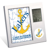 Lake Superior State Lakers Desk Clock Clock - Available at Carrot Stick Sports
