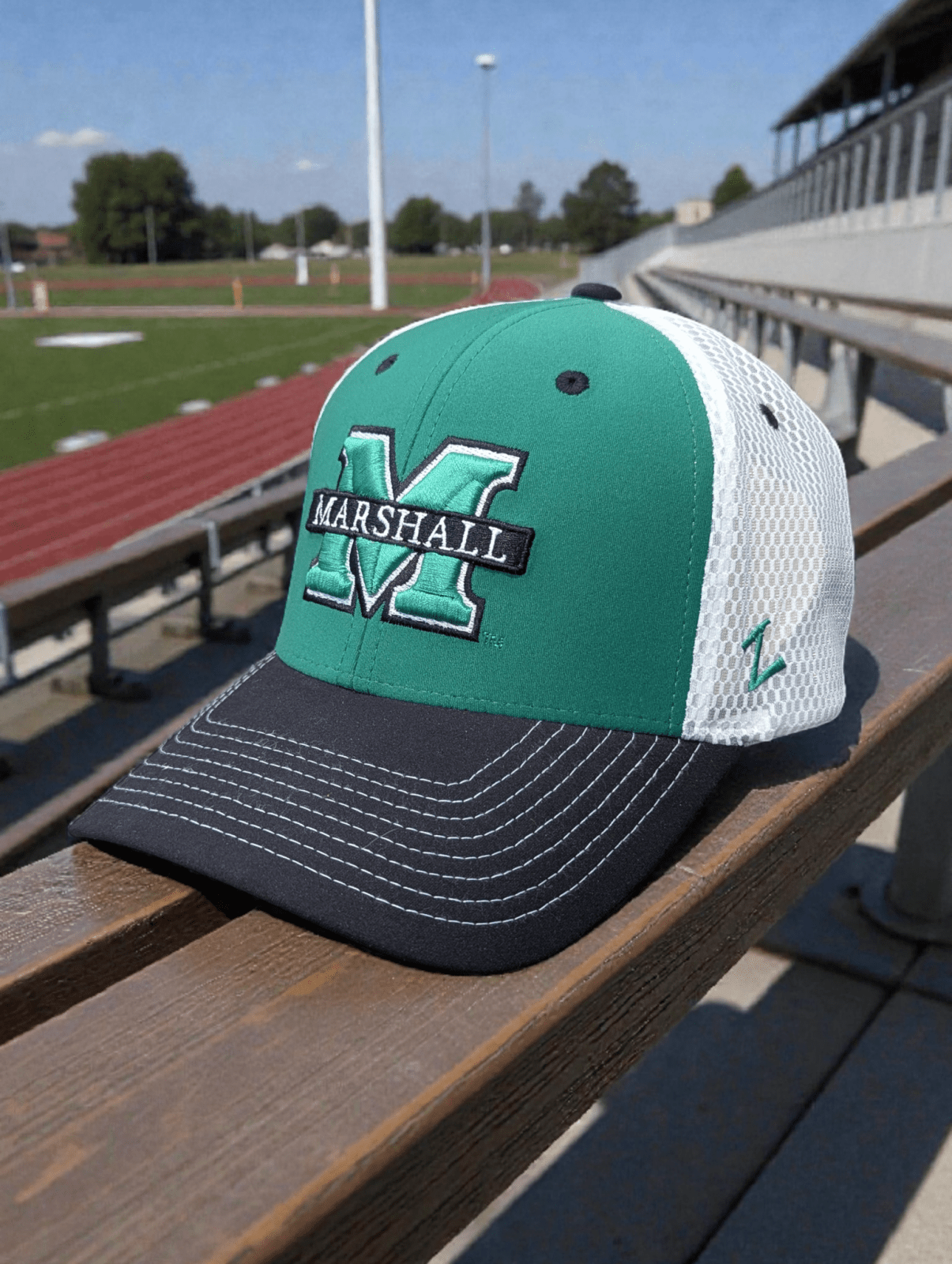 Marshall University Thundering Herd Mini Camp Stretch Fit Hat Hat - Available at Carrot Stick Sports