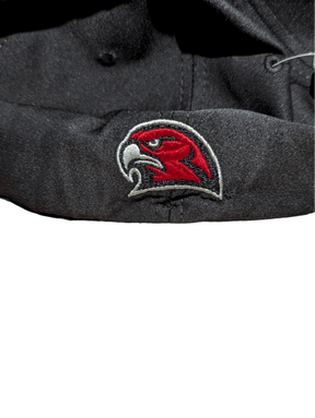 Miami Redhawks Black and Grey Stretch Fit Hat with Red Miami M Hat - Available at Carrot Stick Sports