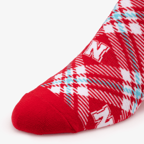 Nebraska Tartan Socks Socks - Available at Carrot Stick Sports