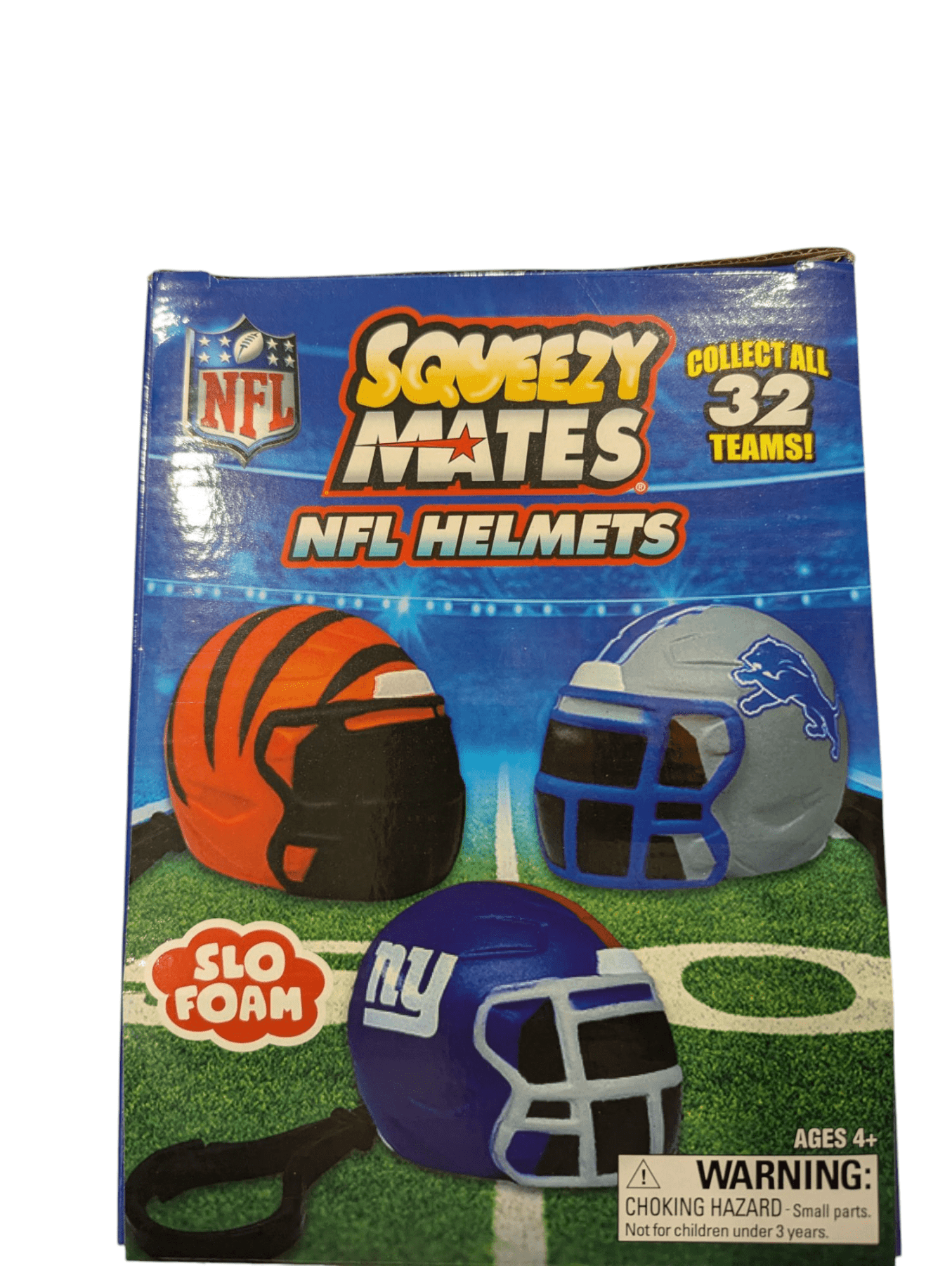 children's toy football helmets NFL Squeezy Helmet Blind Pack