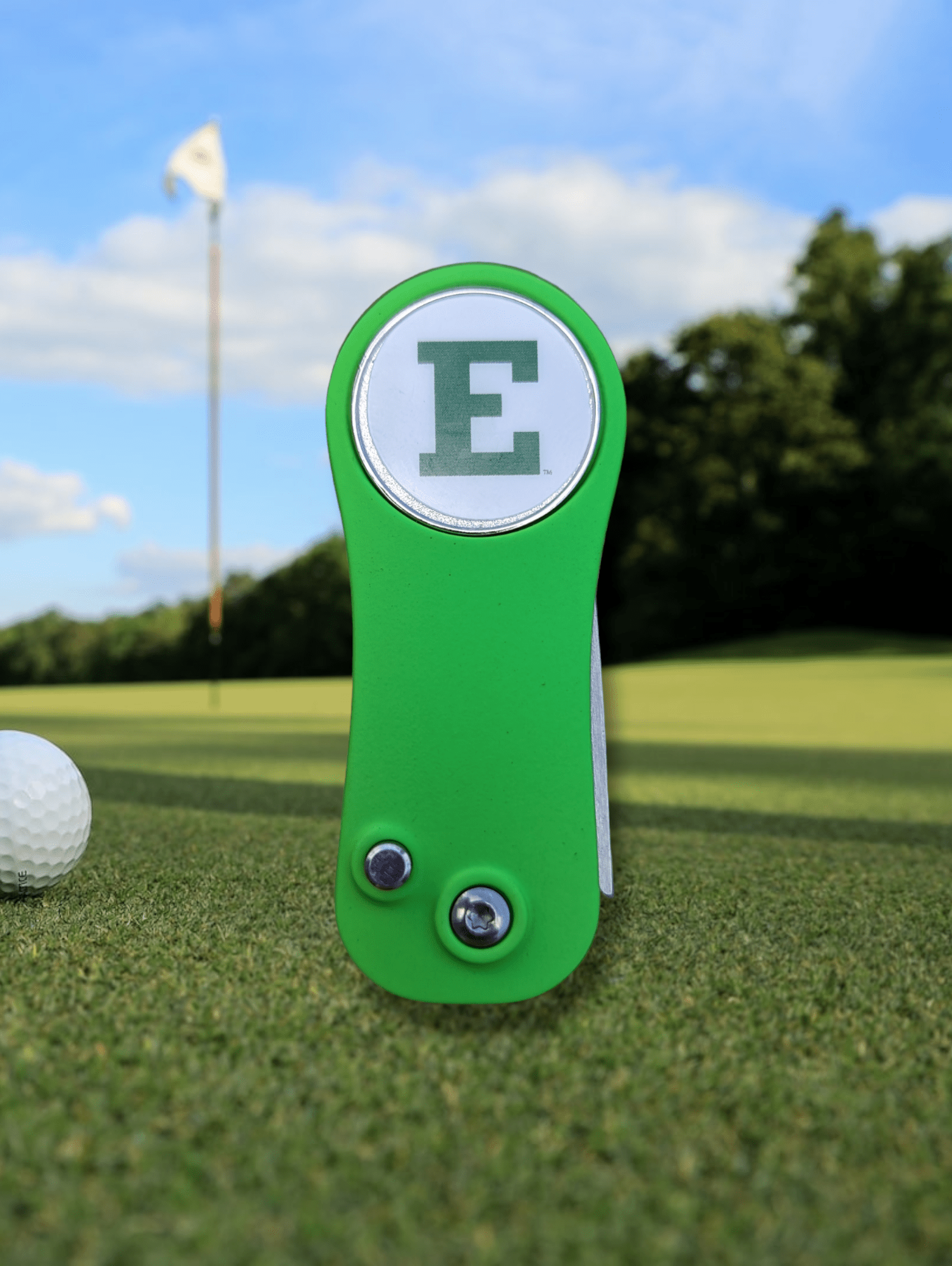 On The Mark Golf Gear Eastern Michigan Ball Mark Repair Tool Eastern Michigan | EMU Eagles | Golf Ball Mark Repair Tool 