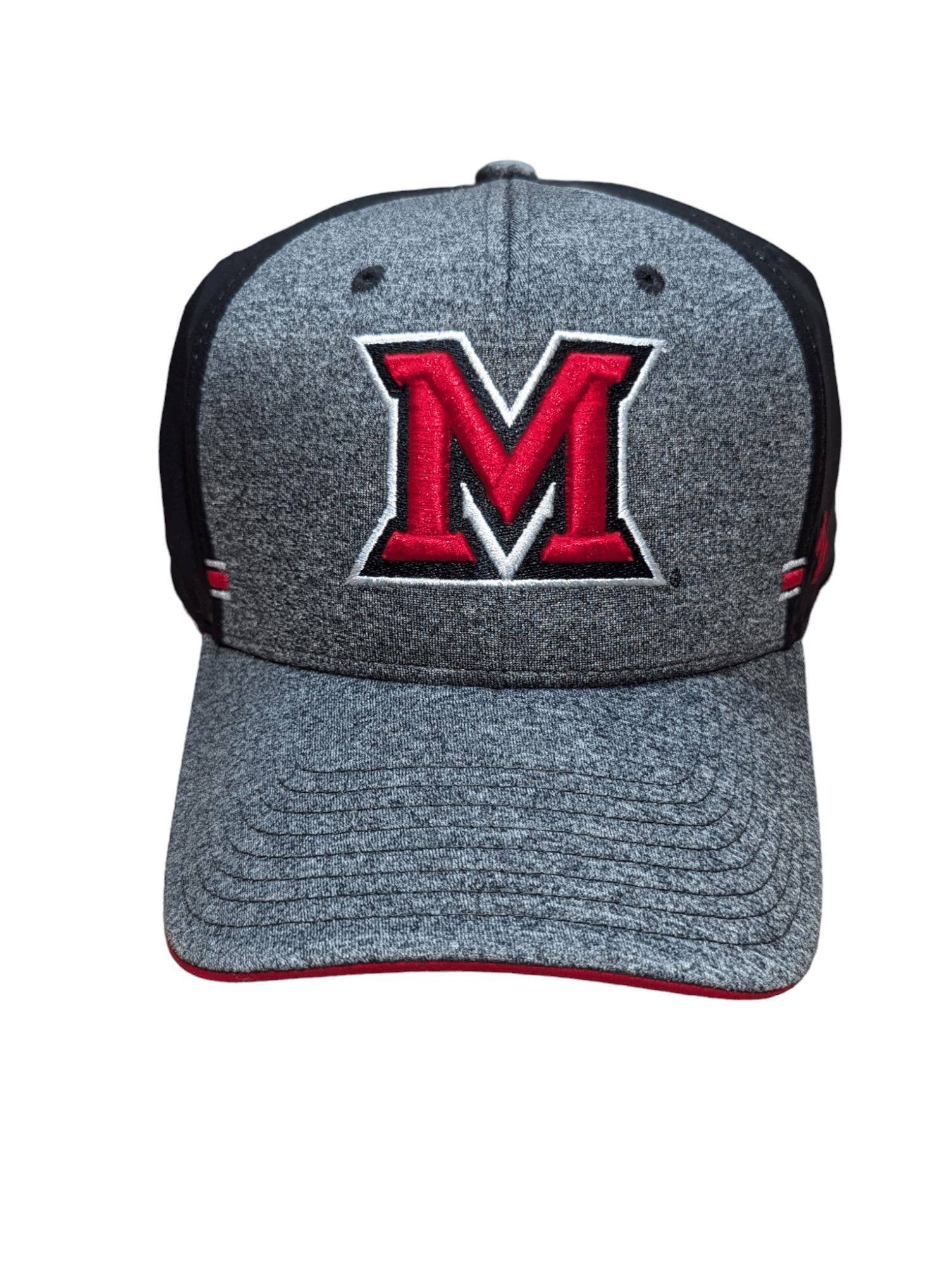 Zephyr Hat Miami Redhawks 1st and Goal Black and Grey Hat