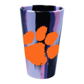 Purple Clemson Tigers Silicone Pint Glass - Unbreakable & Kid - Friendly Barware - Available at Carrot Stick Sports