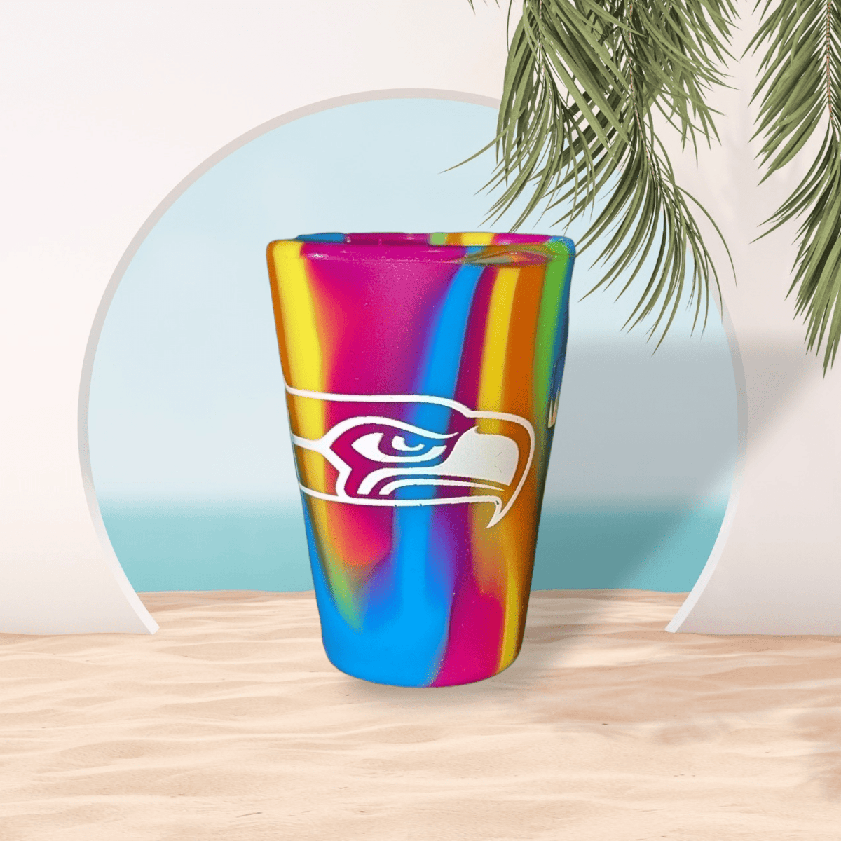 Seattle Seahawks Flexible Silicone Shot Glass Shot Glass - Available at Carrot Stick Sports
