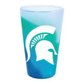 Spartan Logo Silicone Pint Glass - Michigan State Themed Unbreakable Cup Barware - Available at Carrot Stick Sports