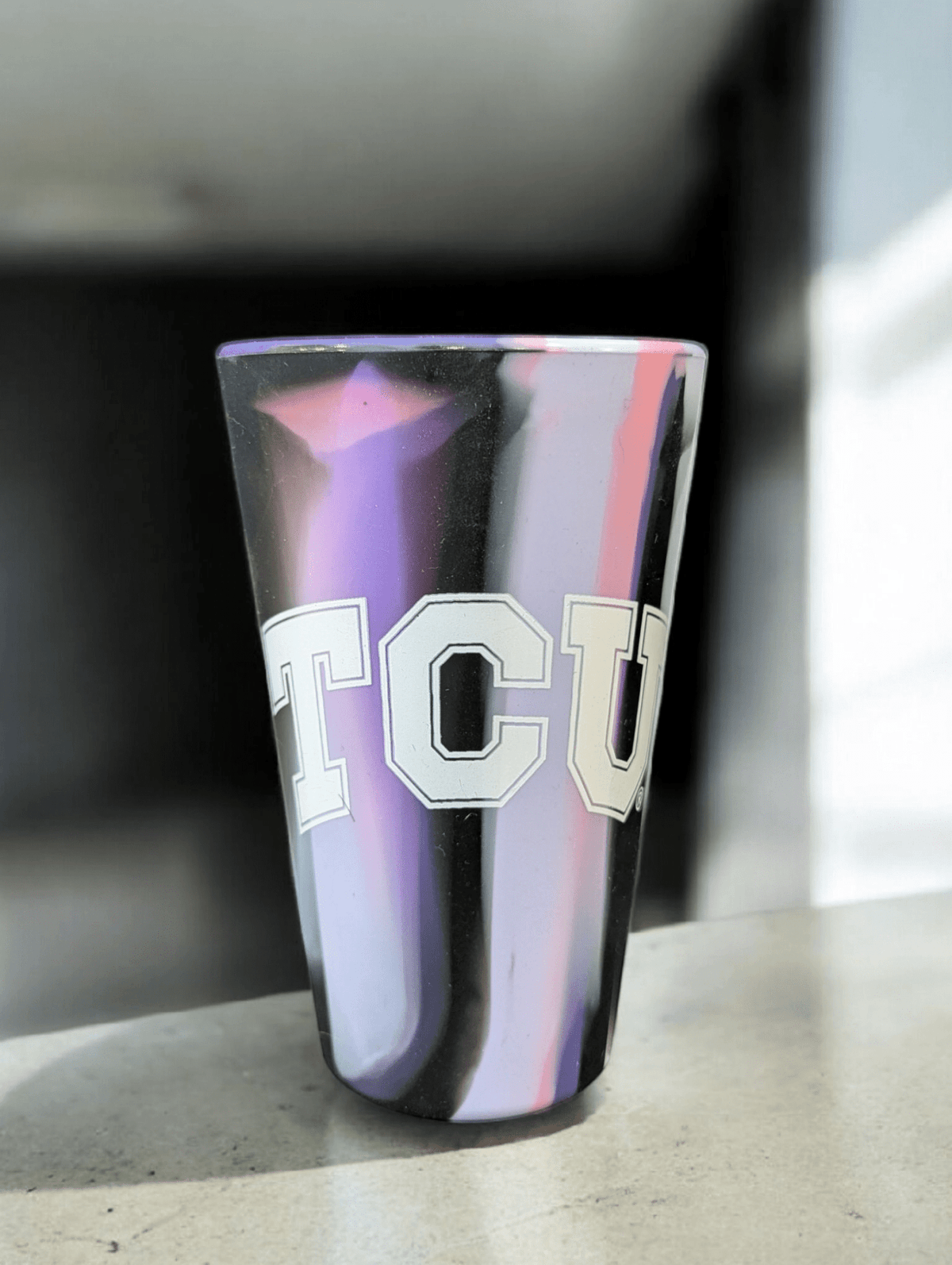 TCU Horned Frogs Silicone Pint Glass Pint Glass - Available at Carrot Stick Sports