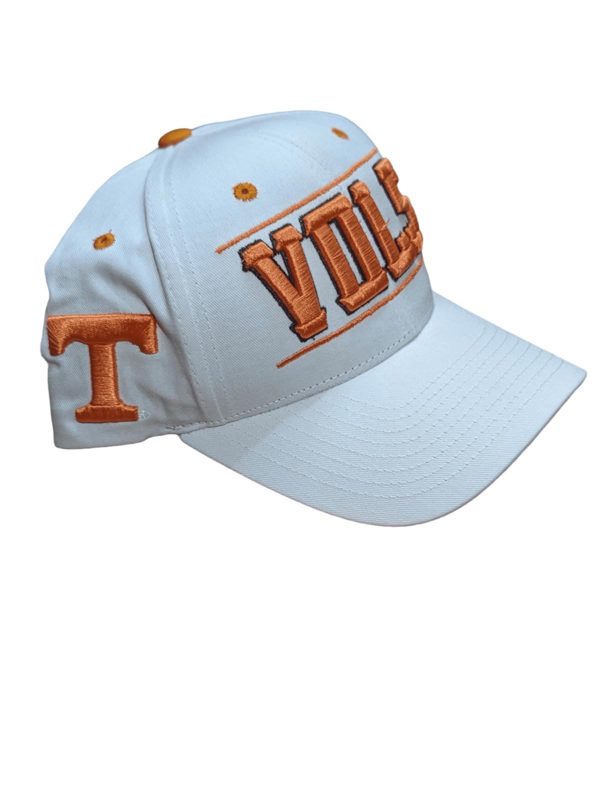 Tennessee Volunteers White Citadel Hat with Orange Vols Lettering Hat - Available at Carrot Stick Sports