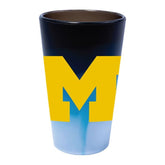 Wolverines Maize Logo Silicone Pint Glass - Shatterproof & Flexible Barware - Available at Carrot Stick Sports