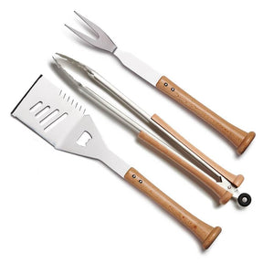 Baseball BBQ Triple Play Grill Tool Set BBQ - Available at Carrot Stick Sports