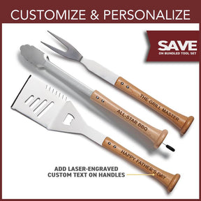Baseball BBQ Triple Play Grill Tool Set BBQ - Available at Carrot Stick Sports