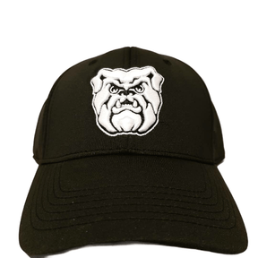 Black Bulldog Stretch Fit Golf Cap Hat - Available at Carrot Stick Sports