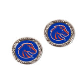 Boise State Broncos Round Earrings Earrings - Available at Carrot Stick Sports