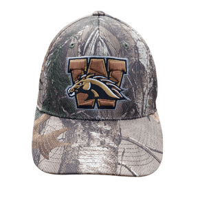 Broncos Camo Stretch Fit Ball Cap - Western Michigan University Hat Hat - Available at Carrot Stick Sports