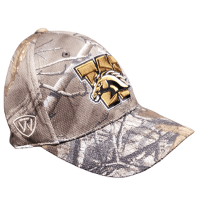 Broncos Camo Stretch Fit Ball Cap - Western Michigan University Hat Hat - Available at Carrot Stick Sports