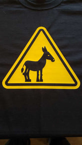 "Caution: Ass" Caution Sign T-Shirt Shirts - Available at Carrot Stick Sports
