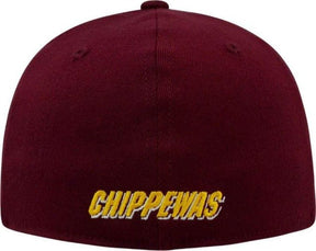 Central Michigan Chippewas Maroon and Gold Fitted Baseball Cap Hat - Available at Carrot Stick Sports