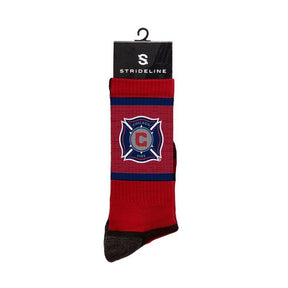 Chicago Fire Crimson Crew Socks - Available at Carrot Stick Sports