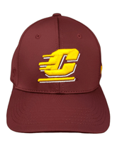 Chippewas Maroon and Gold Stretch Fit Golf Hat hats - Available at Carrot Stick Sports