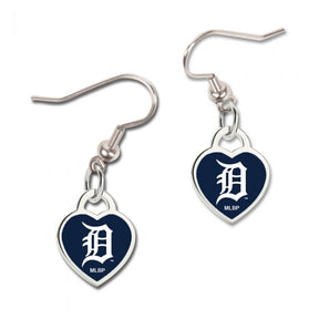 Detroit Tigers Heart Earrings Earrings - Available at Carrot Stick Sports