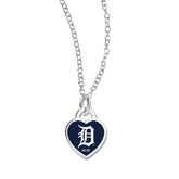 Detroit Tigers Heart Necklace Necklace - Available at Carrot Stick Sports