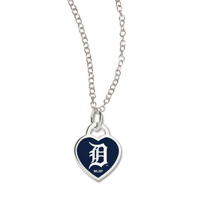 Detroit Tigers Heart Necklace Necklace - Available at Carrot Stick Sports
