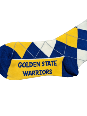 Golden State Warriors Argyle Socks Socks - Available at Carrot Stick Sports
