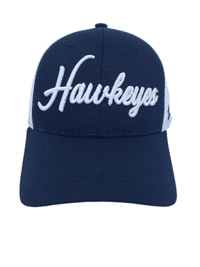 Iowa Hawkeyes Black Mesh Snapback Hat with Gold Logo Hat - Available at Carrot Stick Sports