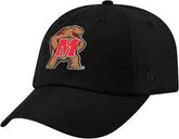 Maryland Terrapins Top of the World Black Cap with Turtle Logo Hat - Available at Carrot Stick Sports