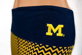 Michigan Chevron Leggings Leggings - Available at Carrot Stick Sports