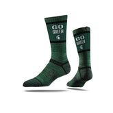 Michigan State Spartans Slogan Crew Socks Socks - Available at Carrot Stick Sports