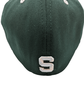Michigan State Spartans Z - Fit Green Hat Hats - Available at Carrot Stick Sports