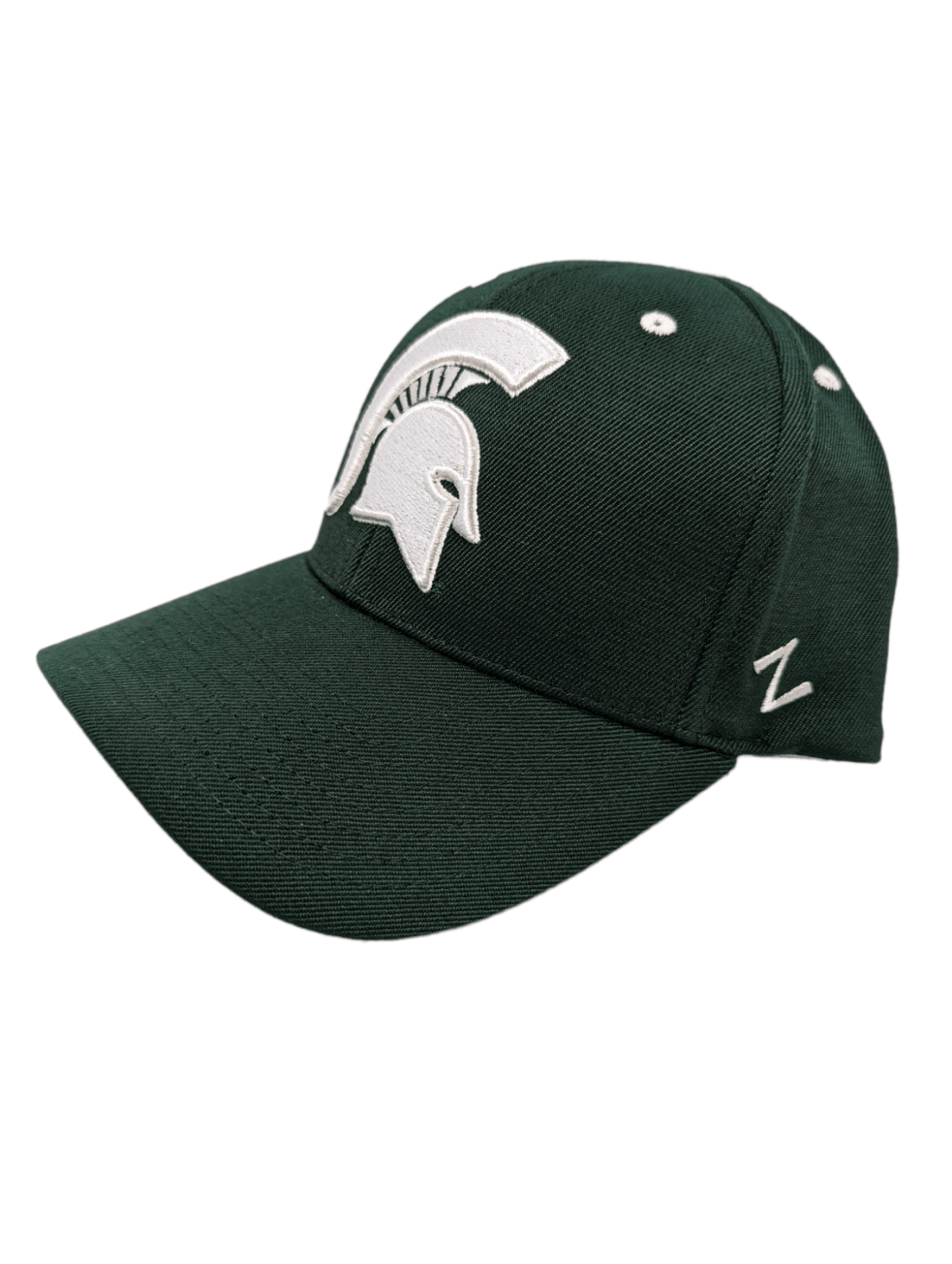 Michigan State Spartans Z - Fit Green Hat Hats - Available at Carrot Stick Sports